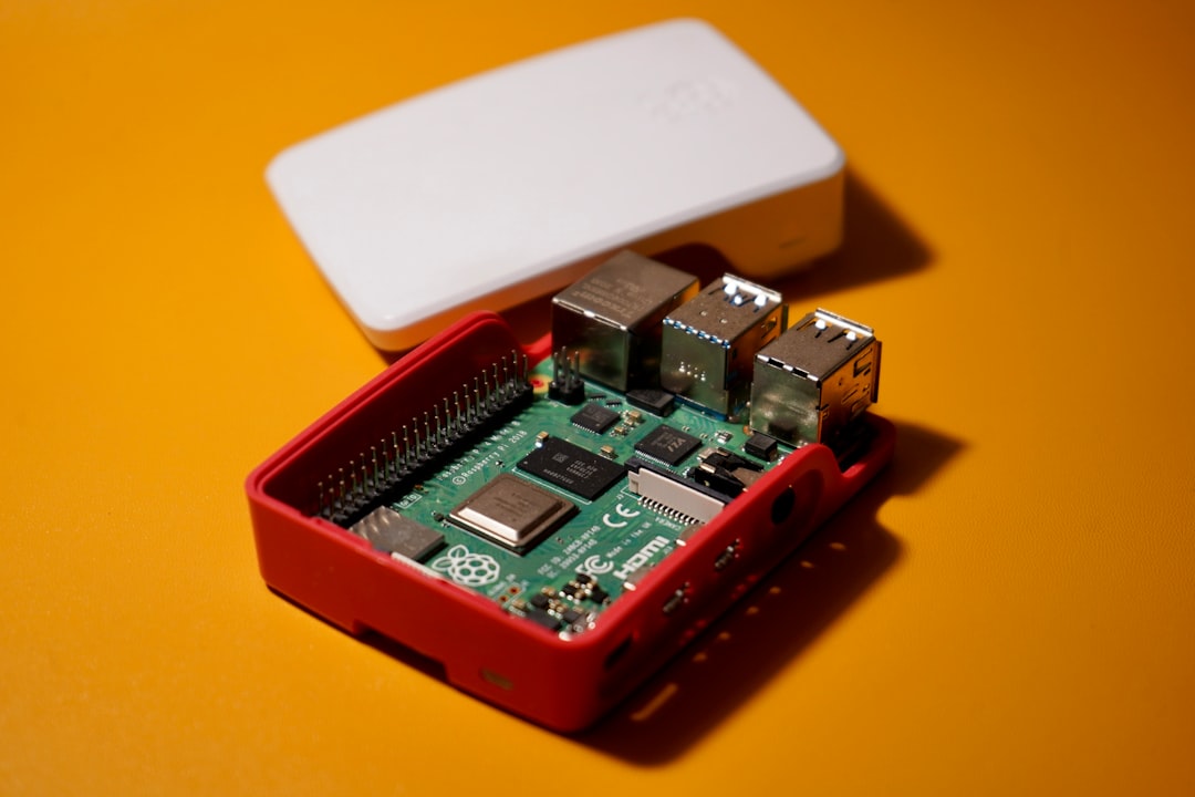 Raspberry Pi 4 Model B with the official case